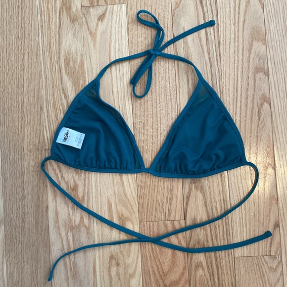 Mossimo bikini triangle top - teal/green - L - Picture 3 of 4